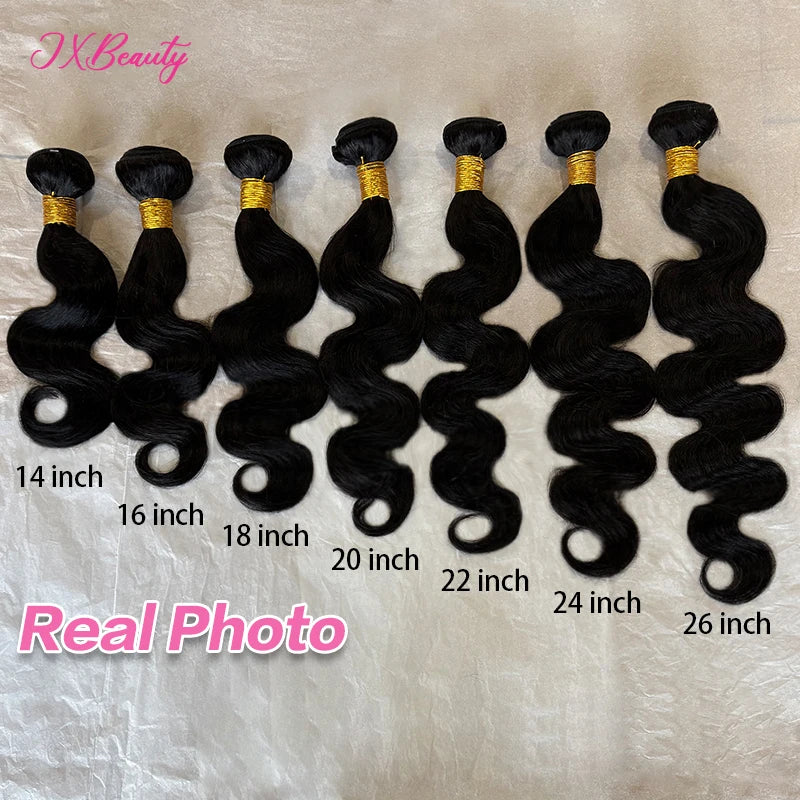 Body Wave Natural Color Human Hair Bundles Brazilian Hair Weavings Human Hair Bundles 1/3/4 Pieces For Women 22 24 26 inch