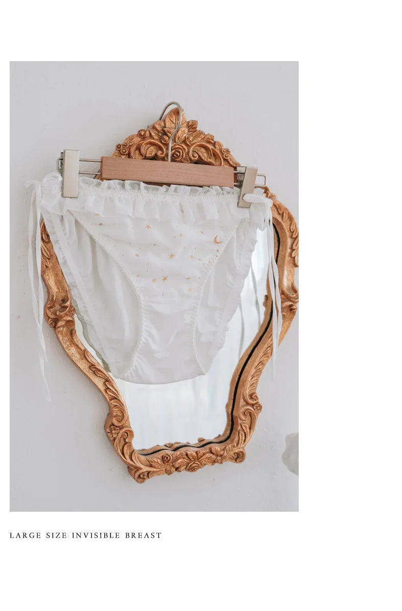 Men's Lace Sexy Underwear  Panties with Bow Tie Unisex Universal Comfortable Polyester Fiber Undergarments for Youth