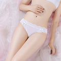 Women's Lace Panties 1Pcs Soft Striped Women Fashion Underpants Solid Girls Briefs Sexy Female Lingerie M-L Comfort Underwear