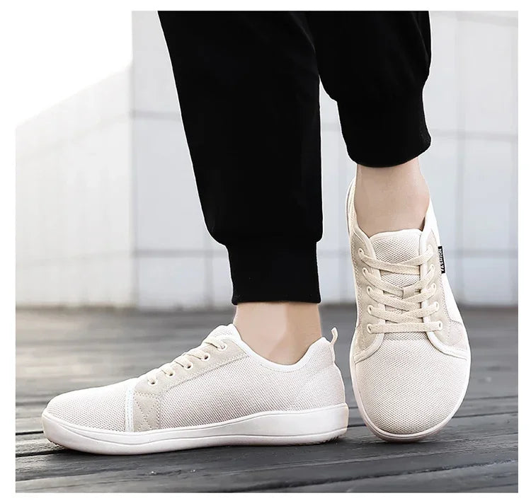 Men's Barefoot Shoes with Wide Toe Breathable Minimalist Sneakers for Fitness Cross Training Casual Wear and Large Size Comfort