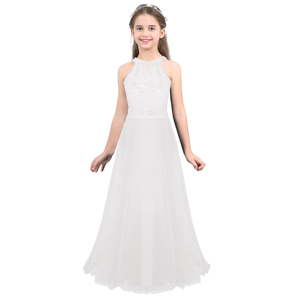 iiniim Childrens Vestidos Birthday Party Dress Kids Princess Summer Lace Wedding Dresses Girls Ball Tutu Prom Dress Teen Costume
