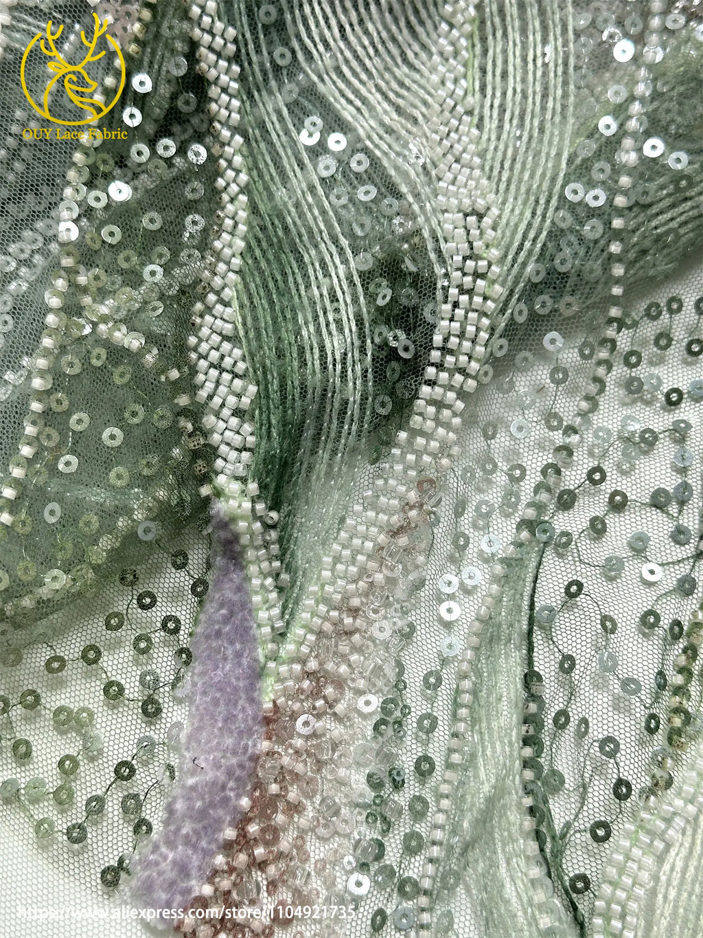Latest French Ladies Party Evening Dresses Luxury Lace Fabrics High Quality African Groom Beaded Sequins Tulle Lace Fabrics