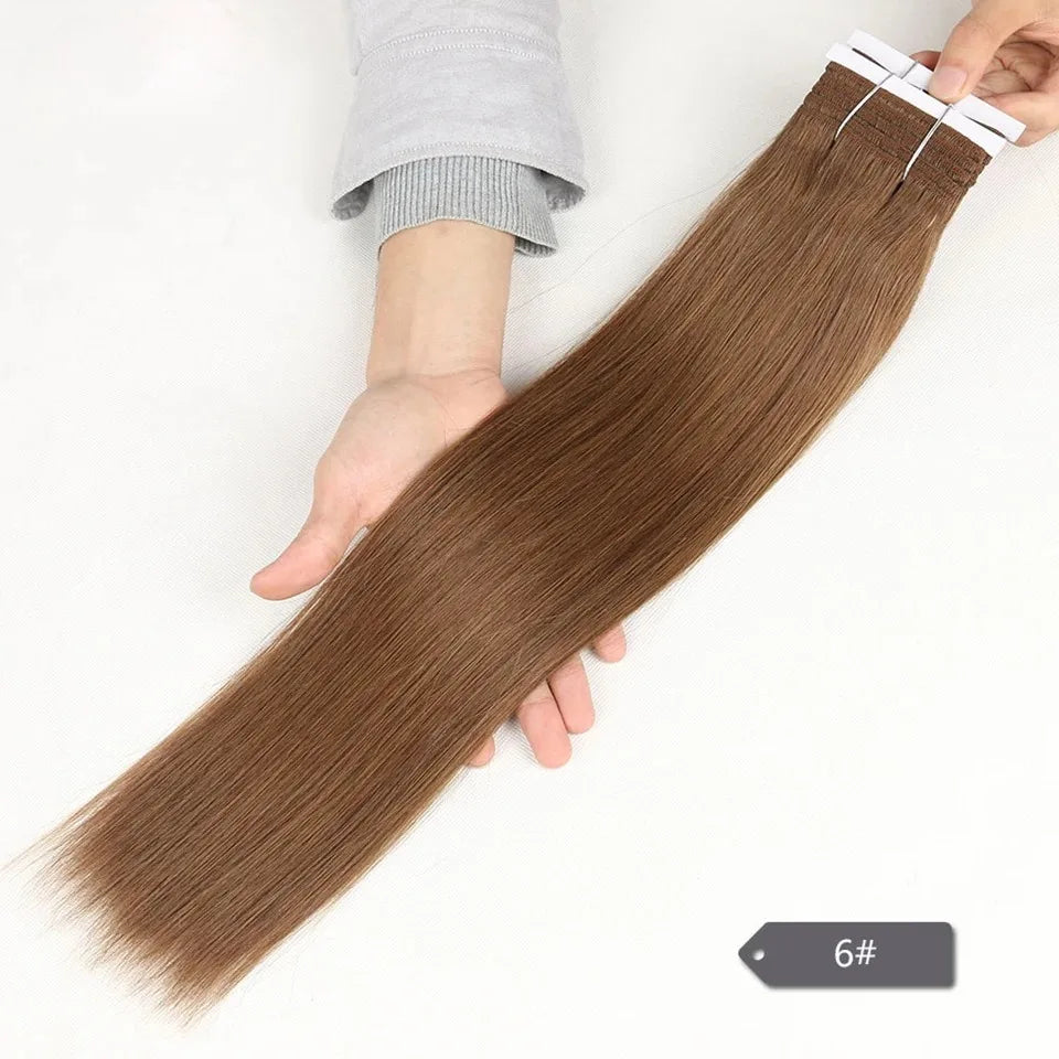 Debut Brazilian Straight Hair Double Drawn Natural Black Human Hair Weave Bundles Remy 27# 4# 6# 8# Blond 613 Human Hair Bundle