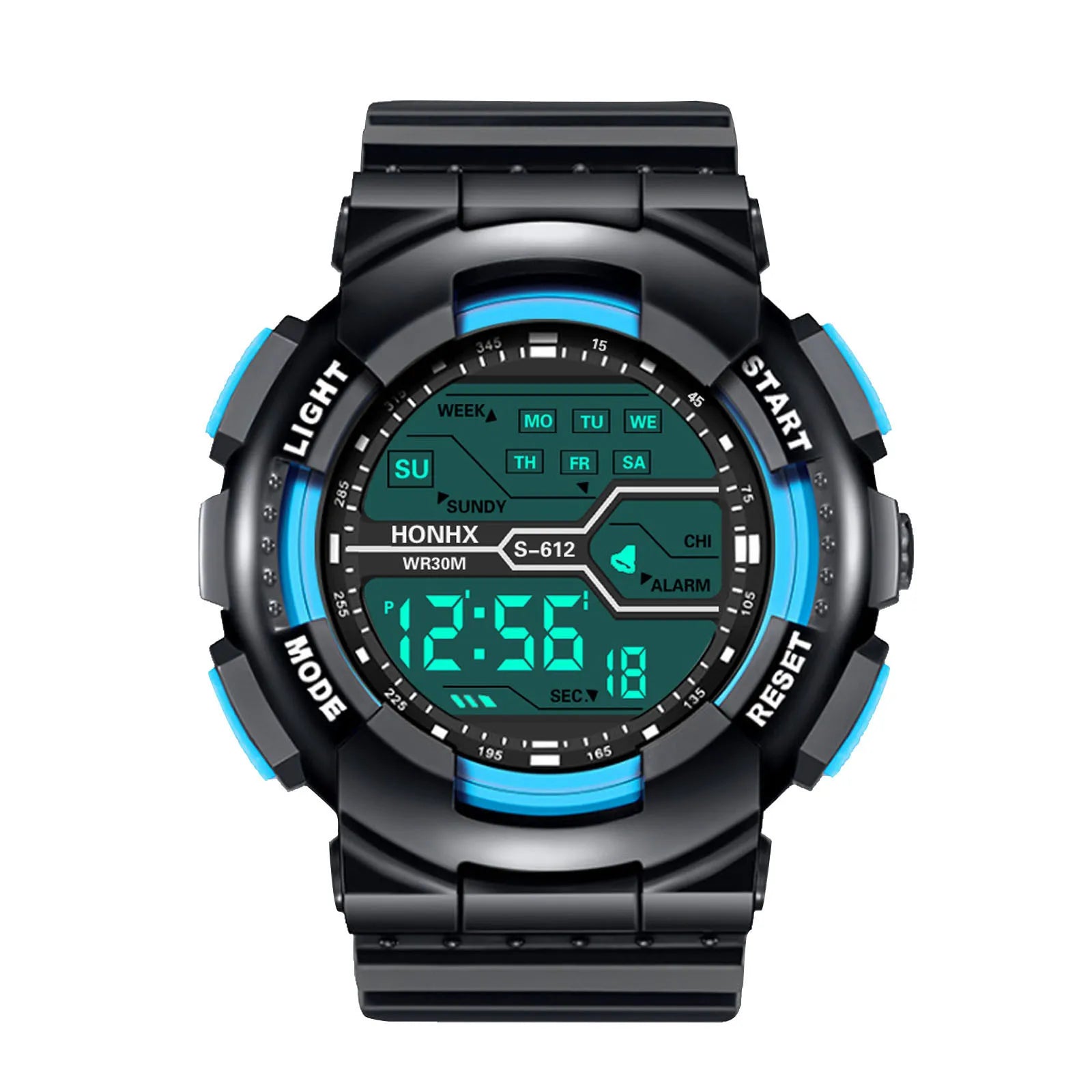 A Variety Of Styles Of Cool Sports Electronic Watches With Four Buttons