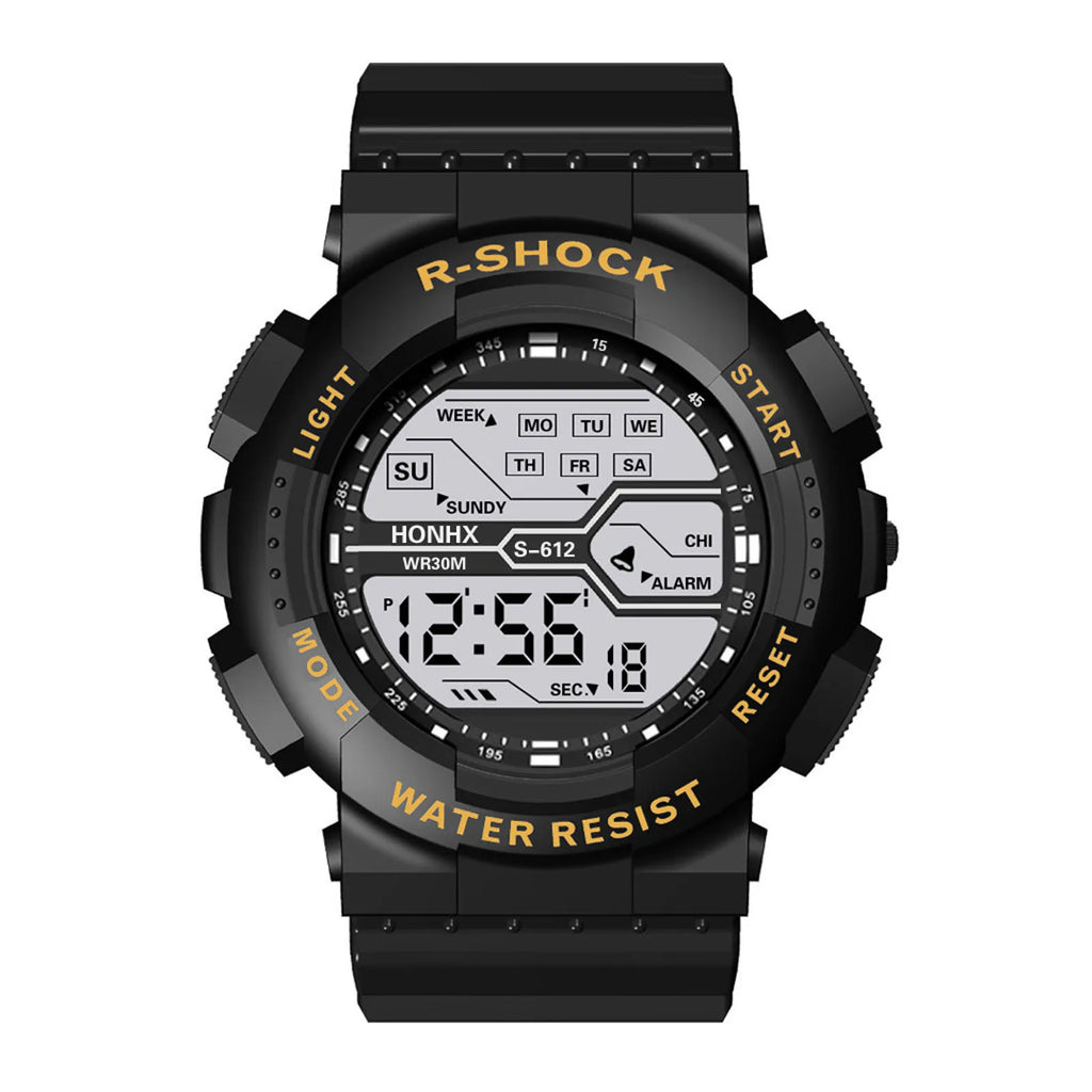 A Variety Of Styles Of Cool Sports Electronic Watches With Four Buttons