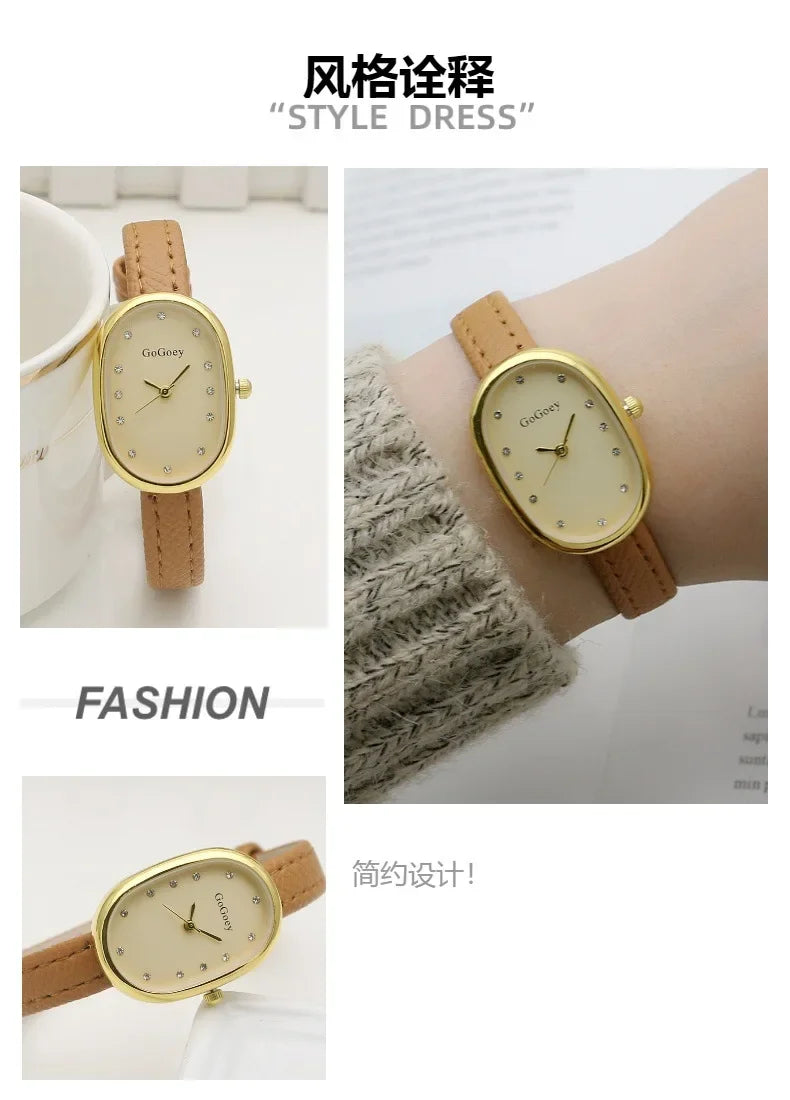 Women's Watches Elegant Quartz Wristwatches Simple Watches Girls Ladies Watch Gift for Everyday Students Clock Relogio Часы