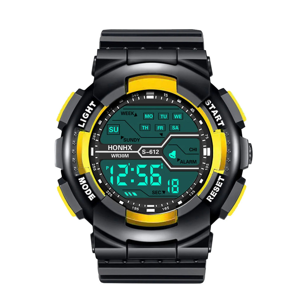 A Variety Of Styles Of Cool Sports Electronic Watches With Four Buttons