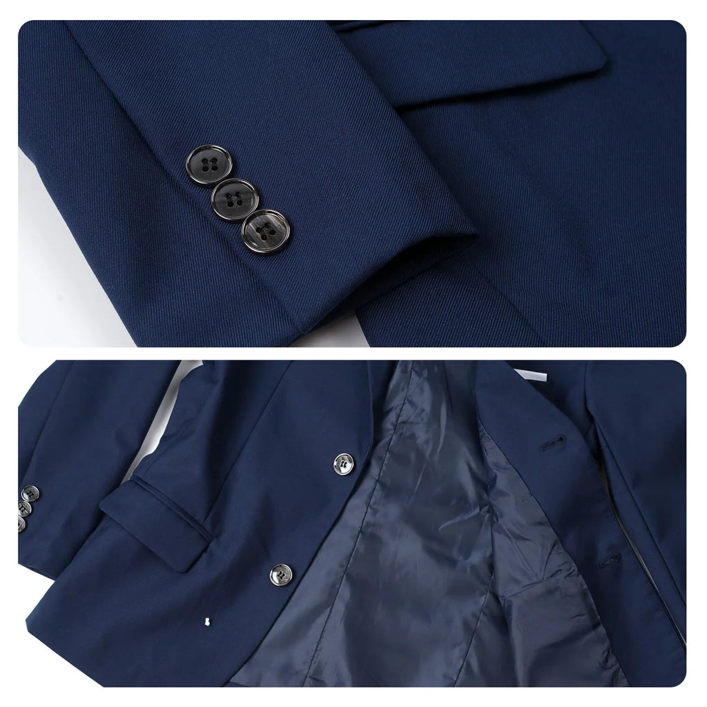Kids Blazer Boys Easter Outfit Wedding Suit Formal Solid Jacket Teenager Gentleman Birthday Party Gift Performance Clothing Set