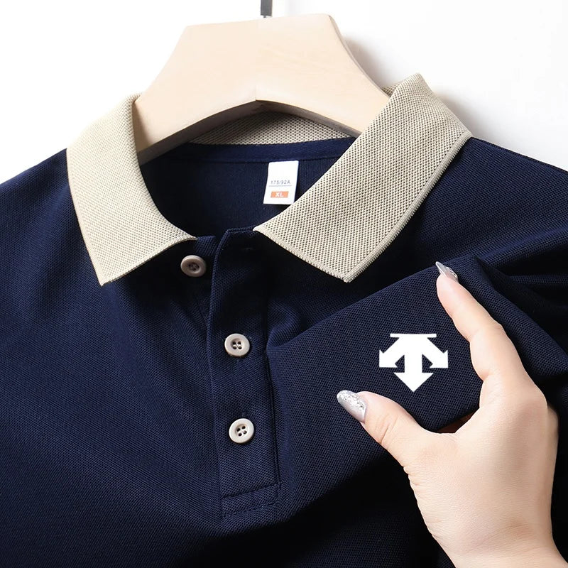 Designer Original Men's Polo Shirt New Lapel Exquisite Print Short Sleeve T-Shirt Versatile Casual Soft Business Men's clothing