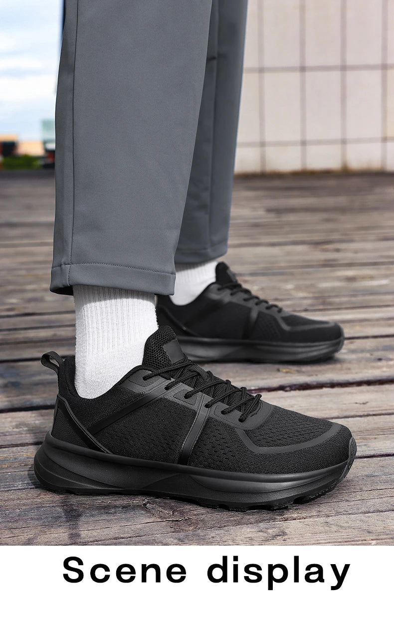Barefoot Shoes for Men Zero Drop Wide Toe Box Sneakers Minimalist Lace Up Lightweight Breathable Running Shoes Gym Shoes Outdoor