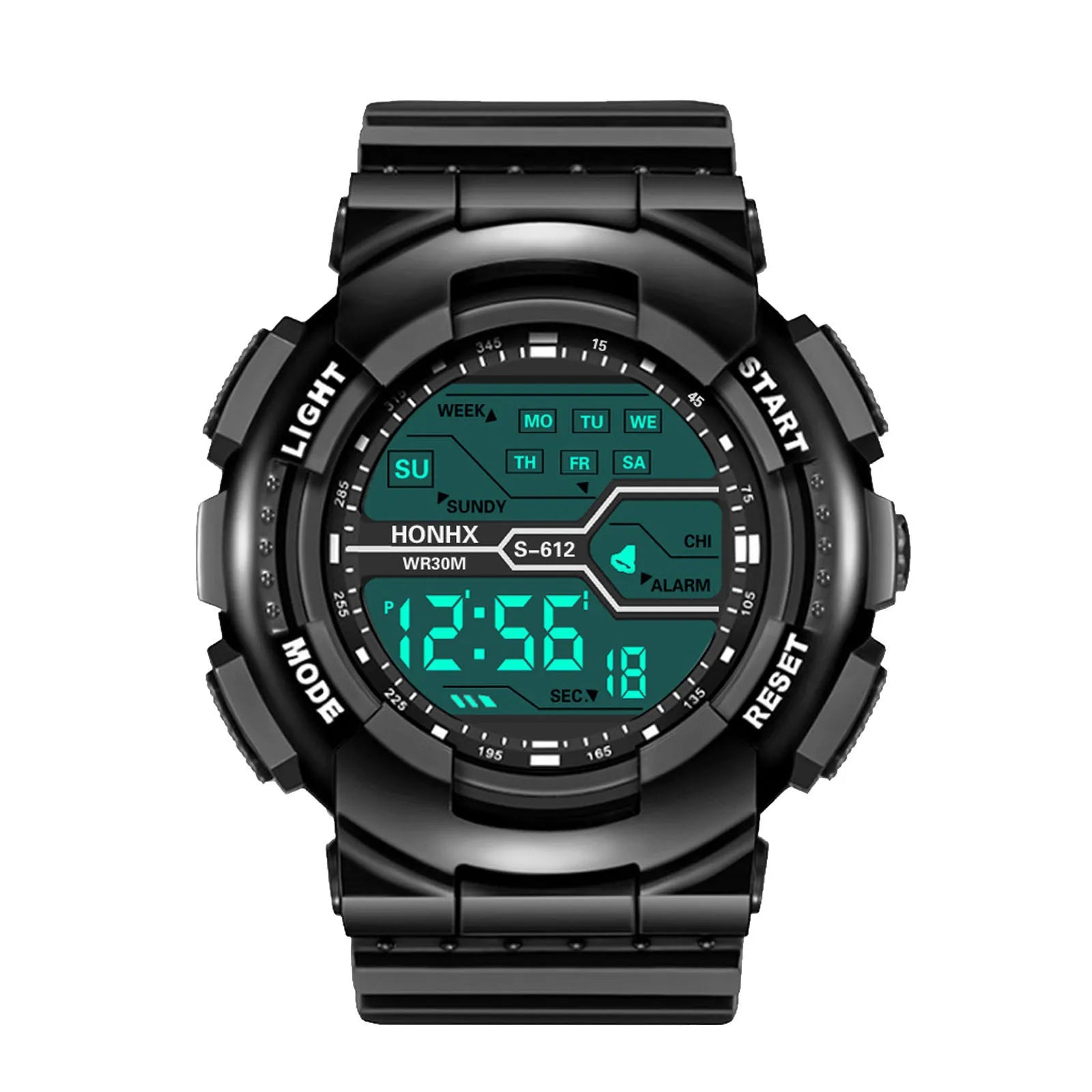 A Variety Of Styles Of Cool Sports Electronic Watches With Four Buttons