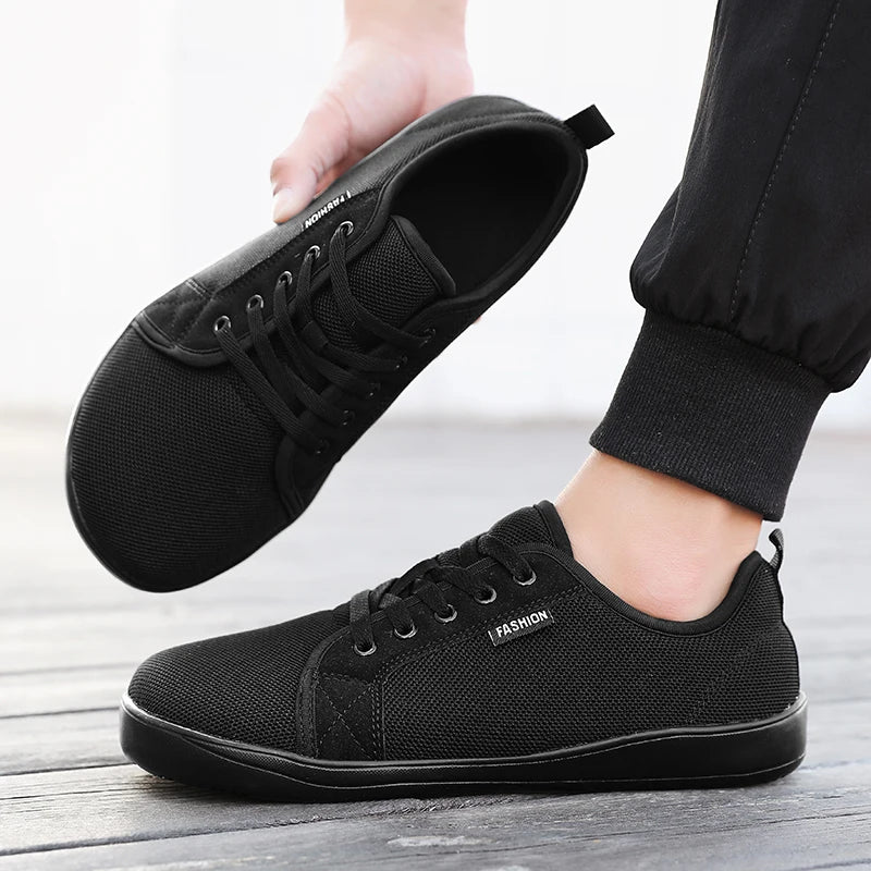 Men's Barefoot Shoes with Wide Toe Breathable Minimalist Sneakers for Fitness Cross Training Casual Wear and Large Size Comfort