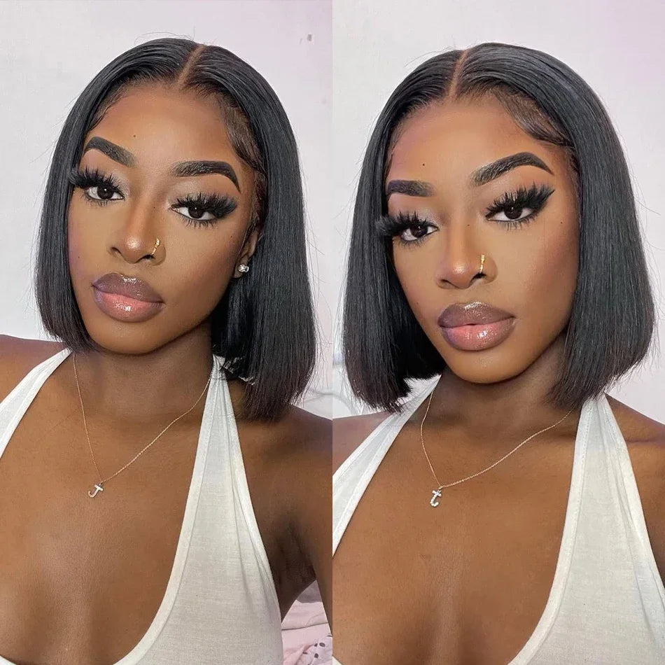 Brazilian Bone Straight Bundles 100% Unprocessed Human Hair Bundles Virgin Hair 1/3 Bundles Short Straight Weave Hair Extensions