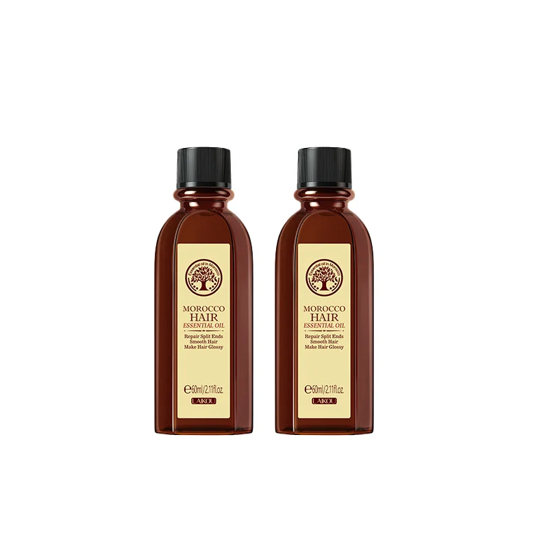 Laikou Argan Hair Oil Essential Oil Natural Anti-hair Loss Prevent Hair Dry Soft Nourishing Frizz Damaged Repair Care 60ml