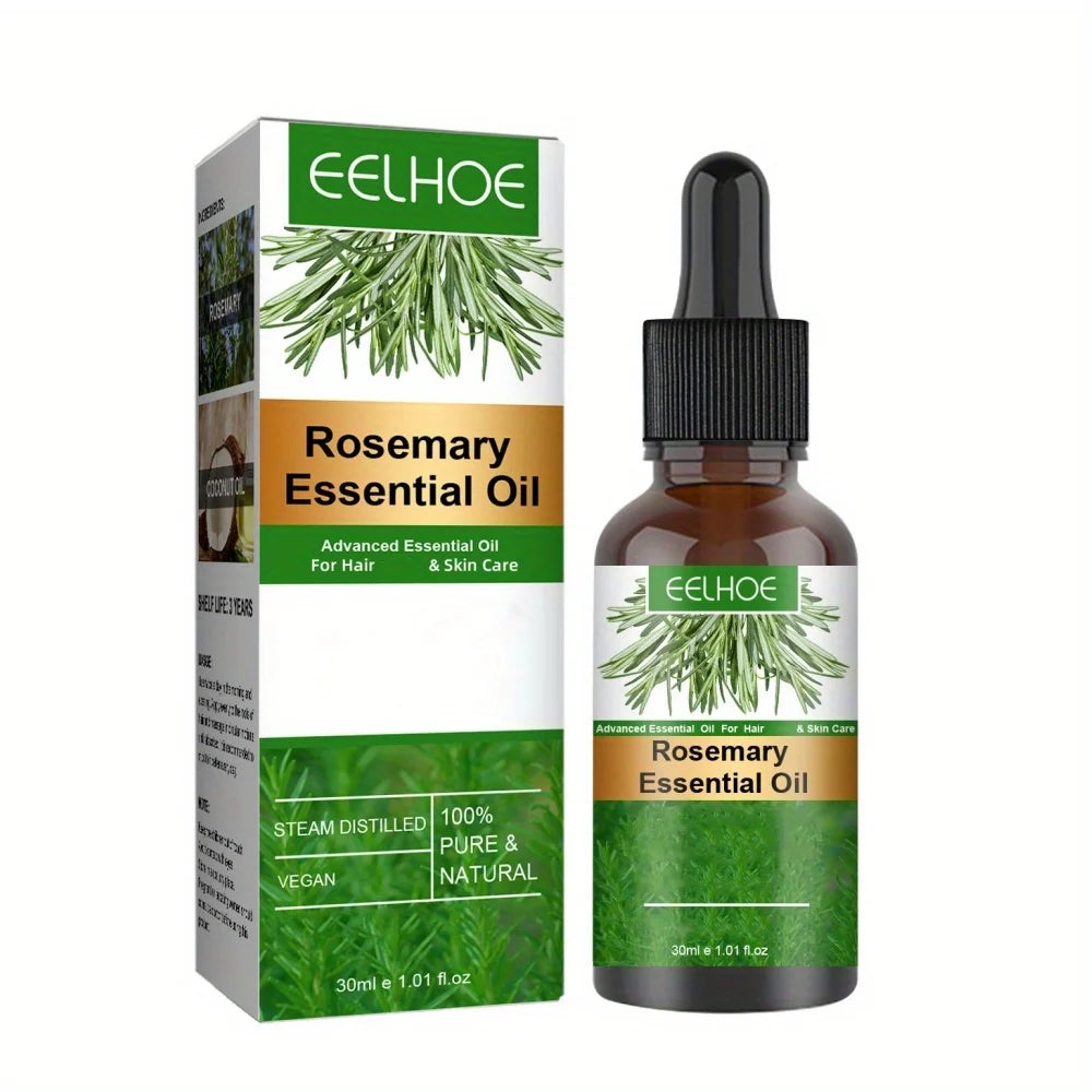 1.01oz Rosemary Hair Essential Oil Long Lasting Lightweight Rosemary Hair Essential Oil for Healthy Hair, with plant squalane