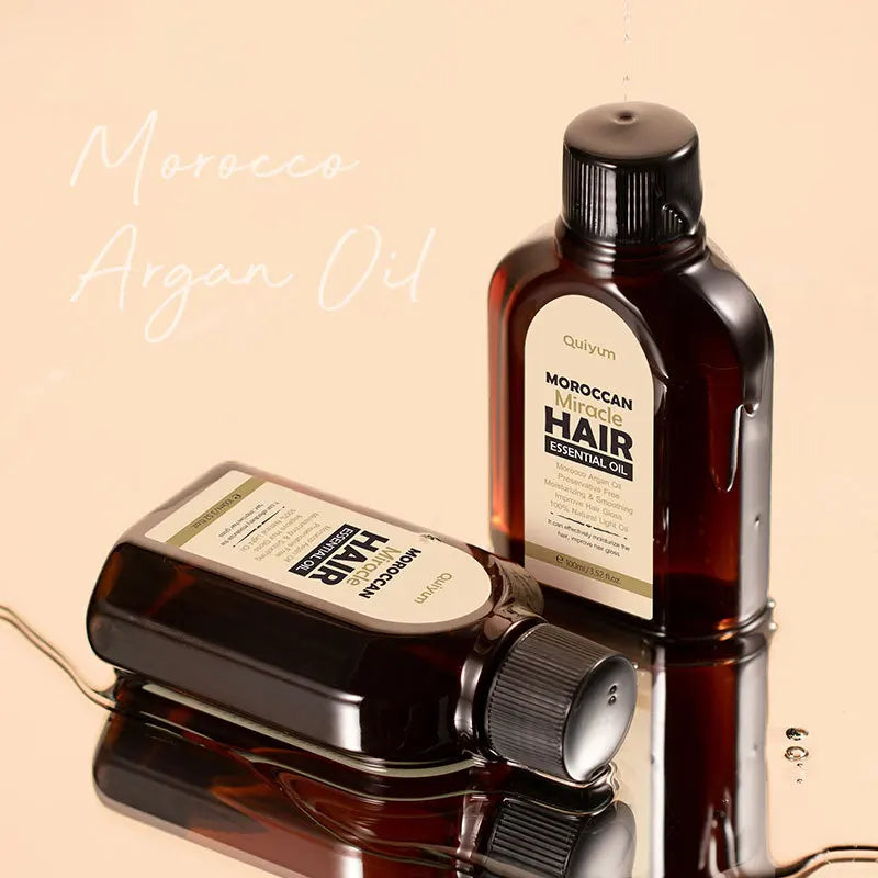 100ML Hair Care Oil Moroccan Pure Argan Hair Essential Oil for Dry Hair Types Multi-functional Hair Care Products for Woman