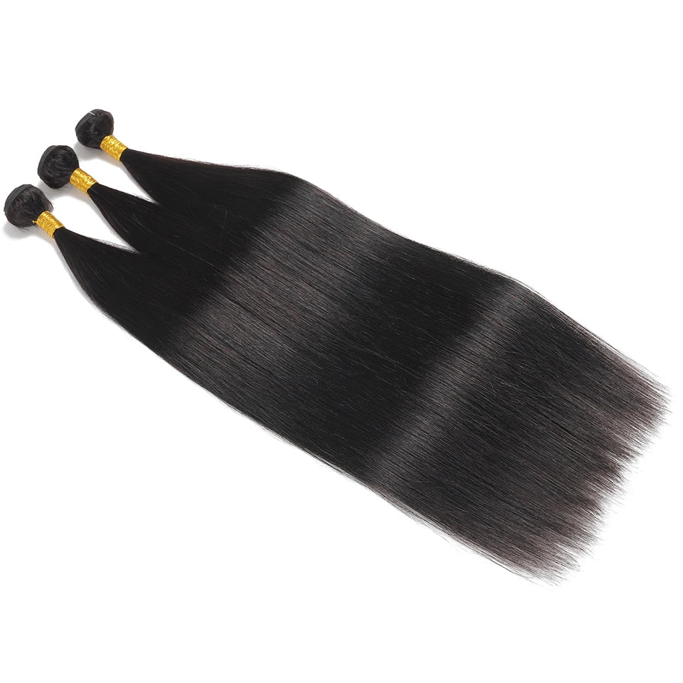 Peruvian 100% Human Hair Straight Bundles Weave Natural Color 1/2/3/4 Bundles Deal 8-30 Inch Bundle Hair Extensions Fow Momen