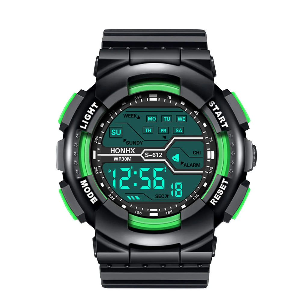 A Variety Of Styles Of Cool Sports Electronic Watches With Four Buttons