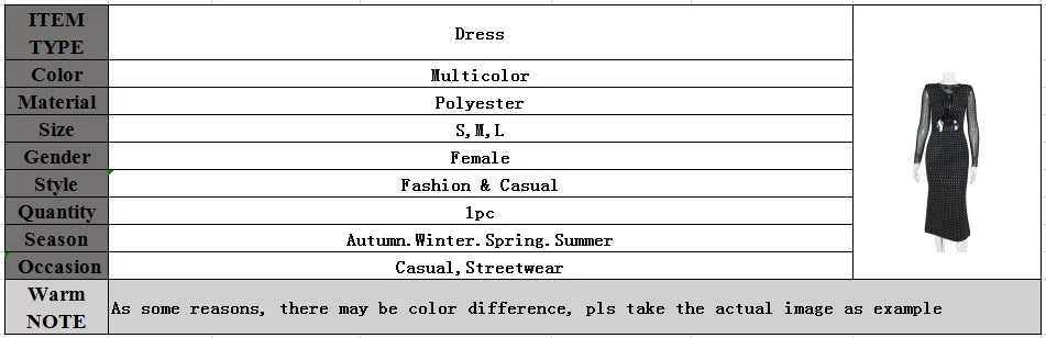 Autumn Winter Sequins Hollow Out Sexy Party Club Maxi Dress Outfits for Women Mesh Long Sleeve Lace Up Bodycon Dresses Vestido