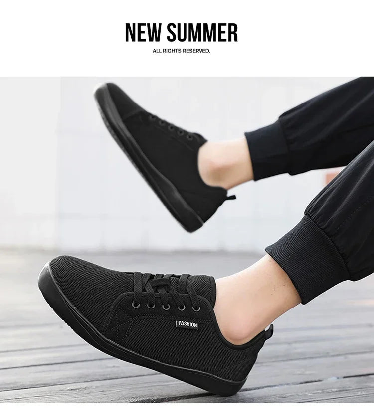 Men's Barefoot Shoes with Wide Toe Breathable Minimalist Sneakers for Fitness Cross Training Casual Wear and Large Size Comfort
