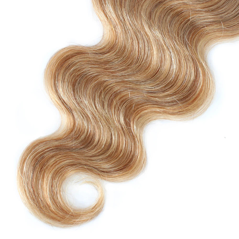 Blonde Body Wave Human Hair Bundles 27 Colored Bundles Human Hair 1/3/4 Bundle Deals Tissage Human Hair Extentions Remy Raw Hair