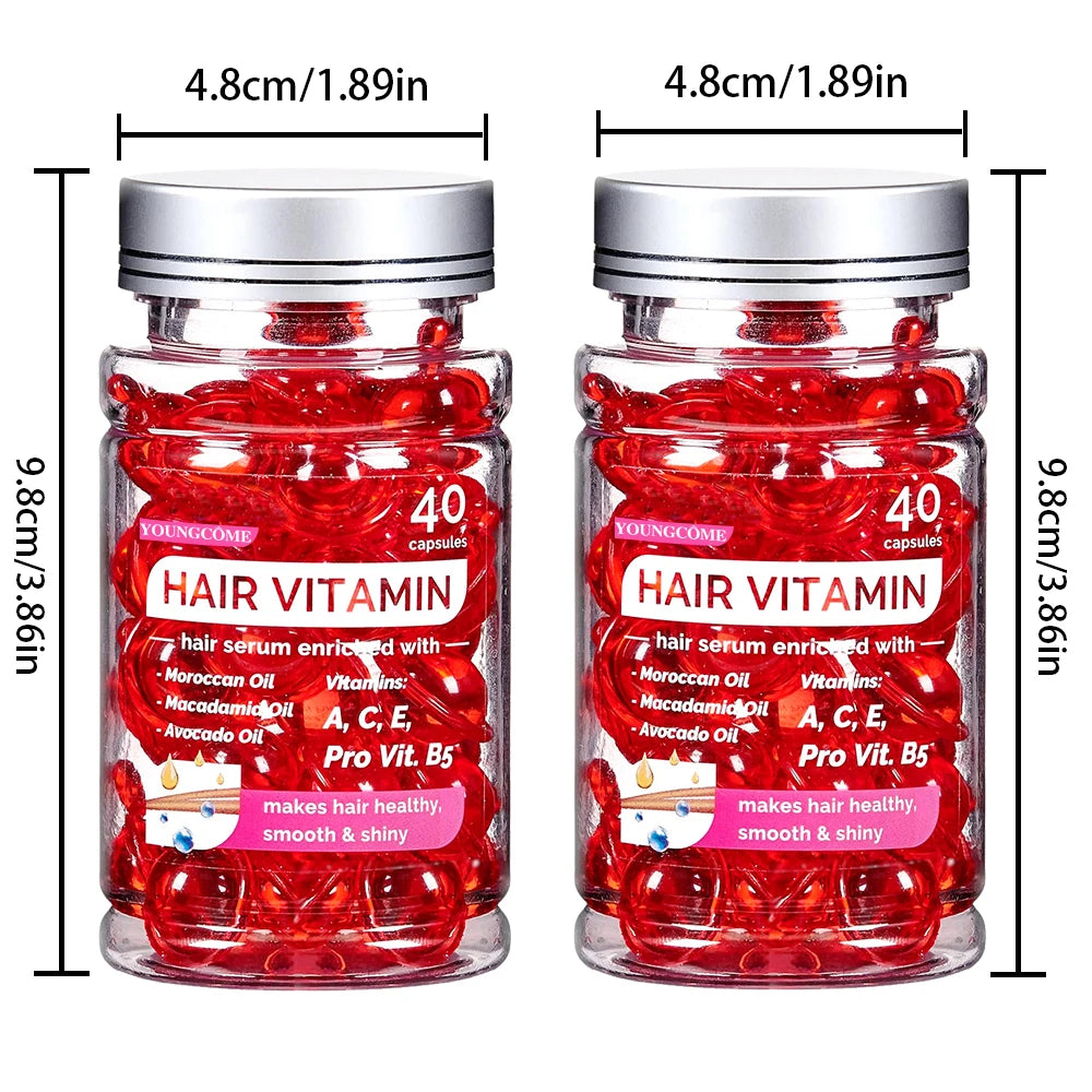 "80PCS/40PCS Avocado & Argan Oil Hair Serum – Repairing, Frizz Control & Shine Boost – For Dry & Damaged Hair"