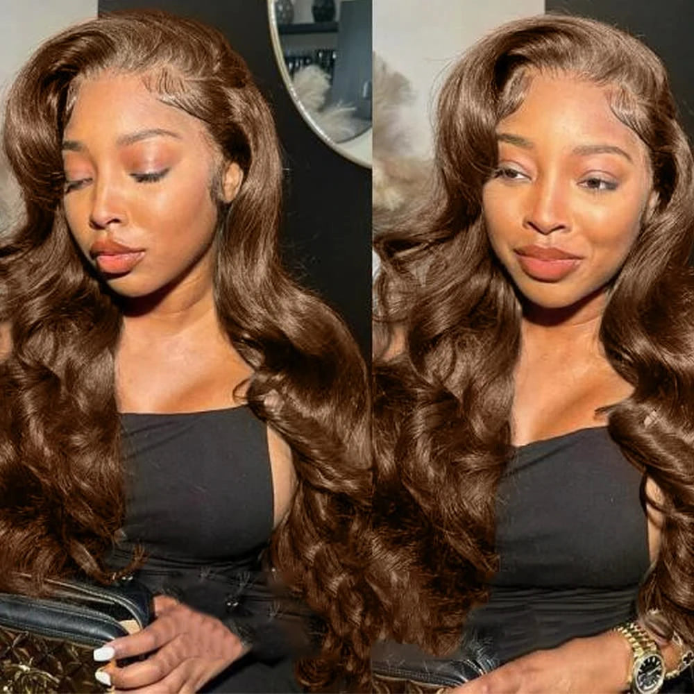 #4 Dark Brown Body Wave Bundles 1/3PCS Human Hair Bundles 18-30 Inches Remy Hair Extensions For Women Brazilian Double Weft Draw