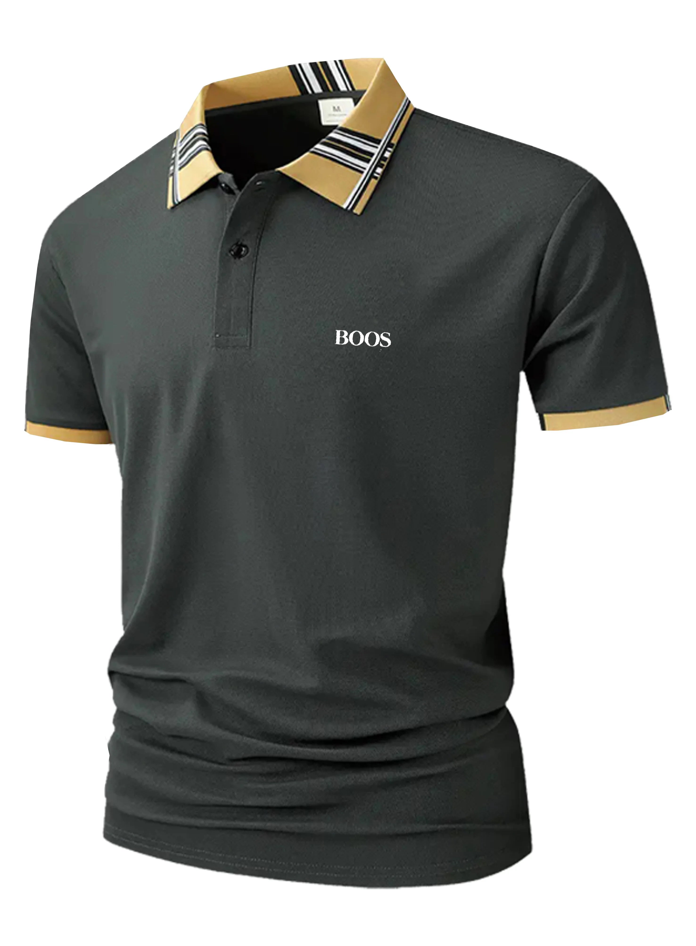 High Quality Mens polo shirt T-shirt Men's clothing  Embroidered Men's fashion Slim fit NEW Breathable Loose Oversized Shirt