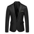 2026 Men Blazer Black Red Blue Blazer Jacket Suit Coat Business Leisure Slim Fit Fashion High Quality Single Button Suit Coat