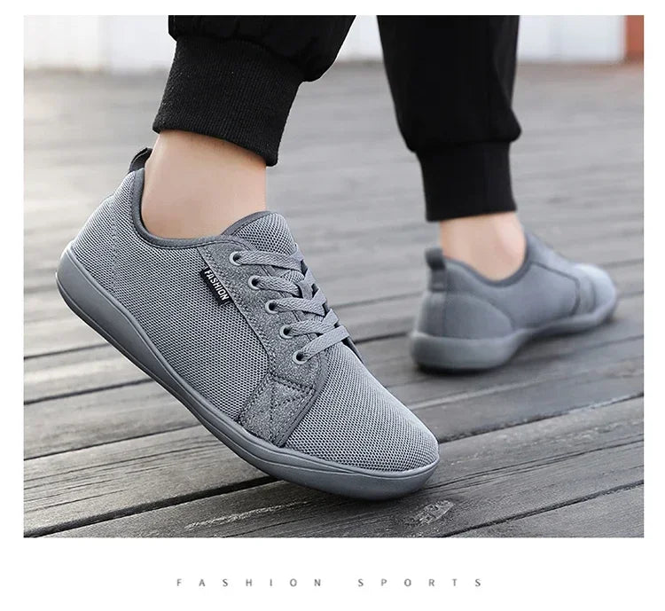Men's Barefoot Shoes with Wide Toe Breathable Minimalist Sneakers for Fitness Cross Training Casual Wear and Large Size Comfort