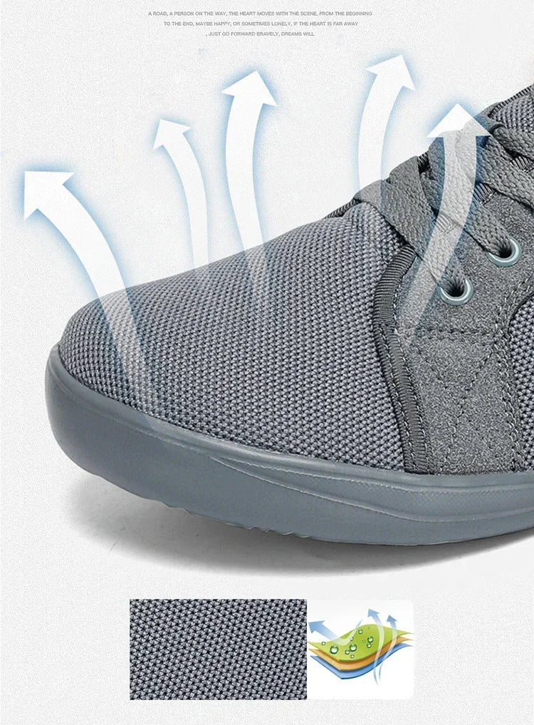 Men's Barefoot Shoes with Wide Toe Breathable Minimalist Sneakers for Fitness Cross Training Casual Wear and Large Size Comfort