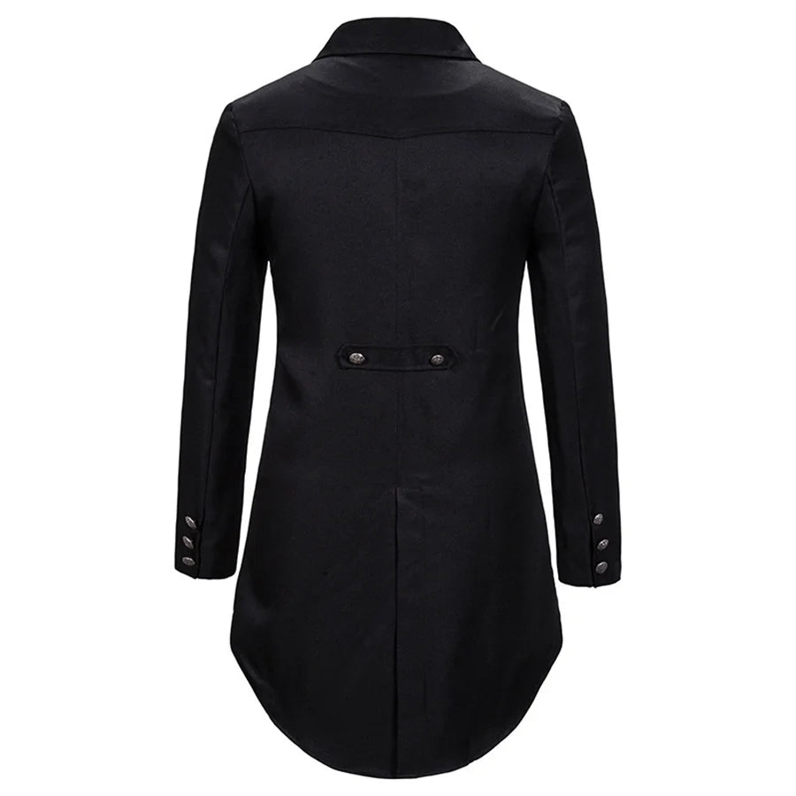 2026 Gothic Blazers for Men Medieval Steampunk Vintage Suit Jackets Banquet Party Slim Formal Tuxedo Suit Men's Cosplay Costumes