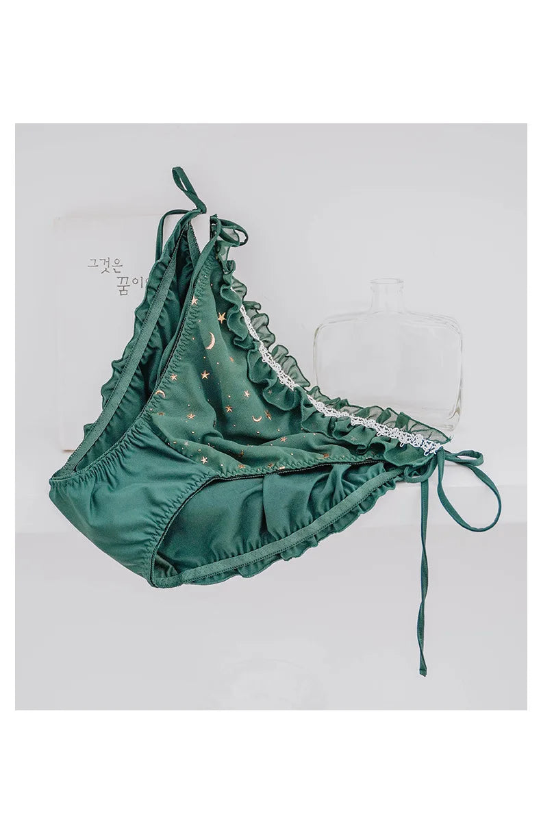 Men's Lace Sexy Underwear  Panties with Bow Tie Unisex Universal Comfortable Polyester Fiber Undergarments for Youth
