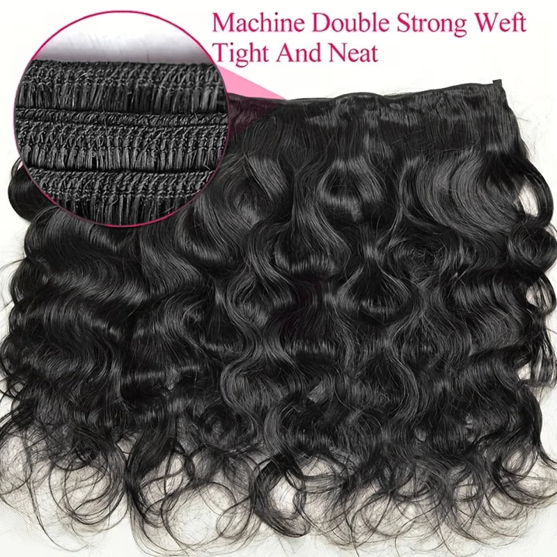 24 26 Inch Raw Body Wave Human Hair Bundles 1/3/4 Pcs Unprocessed Virgin Remy Hair Extensions Hair Weave Bundles for Women