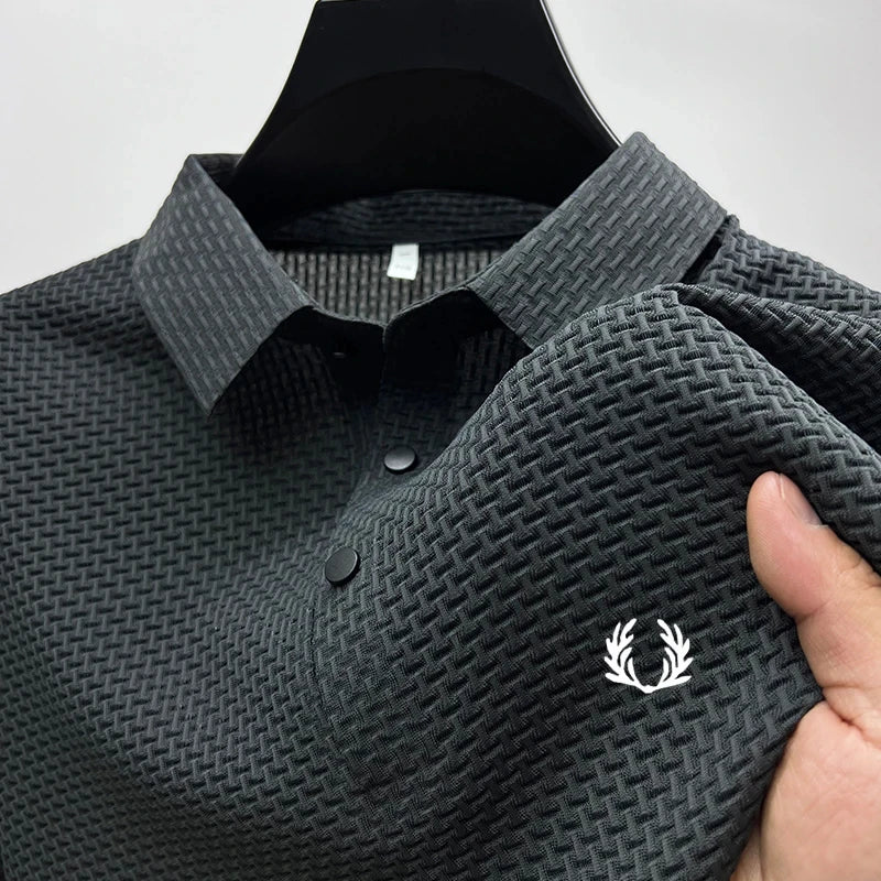 New men's short-sleeved polo shirt - fashionable, breathable and comfortable, suitable for summer wear