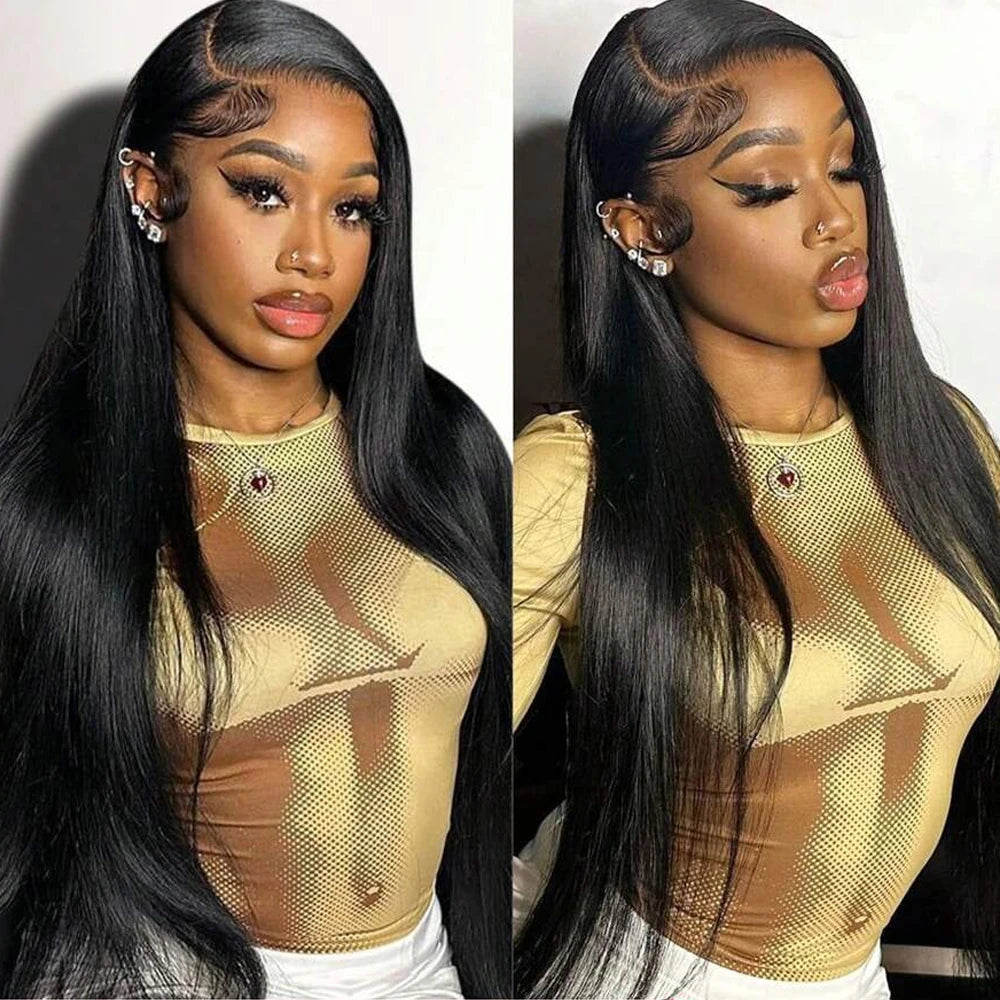 Bone Straight Human Hair Wigs 100% 360 Lace Frontal Wig 13x4 13x6 Lace Front Human Hair Wigs Transparent Lace Wigs for Women