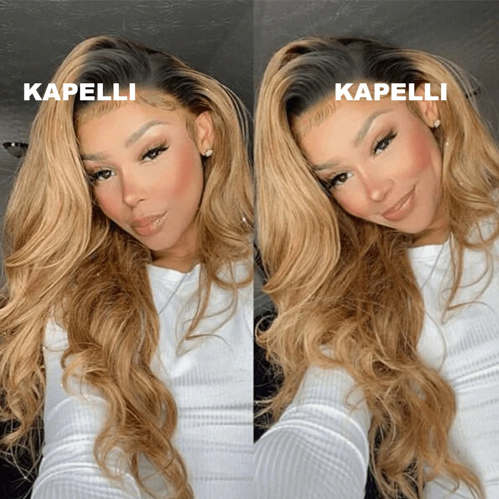 Honey Blonde Human Hair Bundles Body Wave Bundles Human Hair 1 3 4 Brazilian Human Hair Extensions 100% Remy Bundles Deal