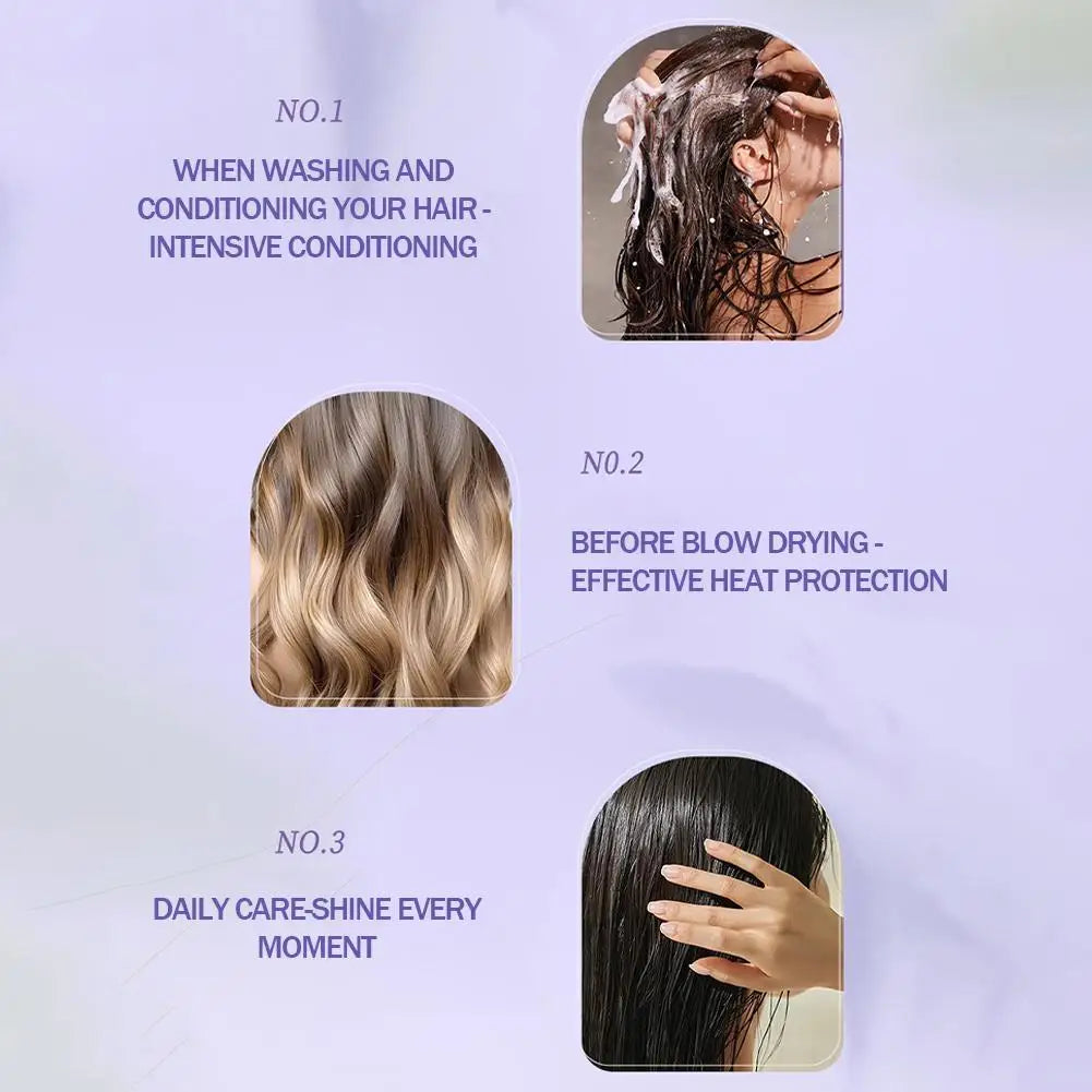 100ml Hair Care Essential Oil Spray For Women Anti Frizz Control Hair Oil Gloss Shine Fragrant Leave-In Conditioning Oil Spray