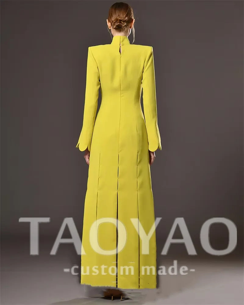 Elegant Party dresses Woman Customized A-Line V Neck Evening Prom Dresses Floor Length Pleated Robe de soirée Party Prom Gown
