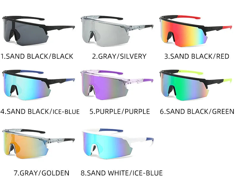 Sunglasses for Men Sport Cycling Glasses Bike Mountain Bicycle Hiking Camping Golf UV400 Protection Glasses Women Baseball