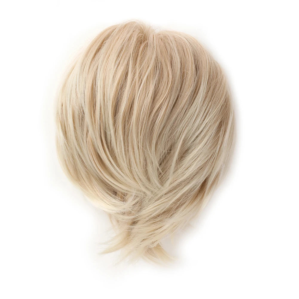 Short Ponytail Hair Bun Extensions Straight Hair Bun Synthetic Messy Bun Hairpieces Elastic Easy Scrunchies for Women