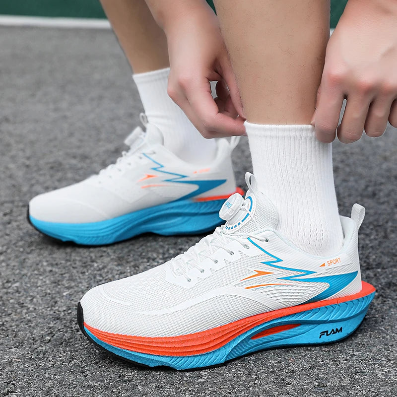 Running Shoes for Men Support Anti Torsion Breathable Lightweight Jogging Sneakers Comfortable Marathon Walking Running Footwear