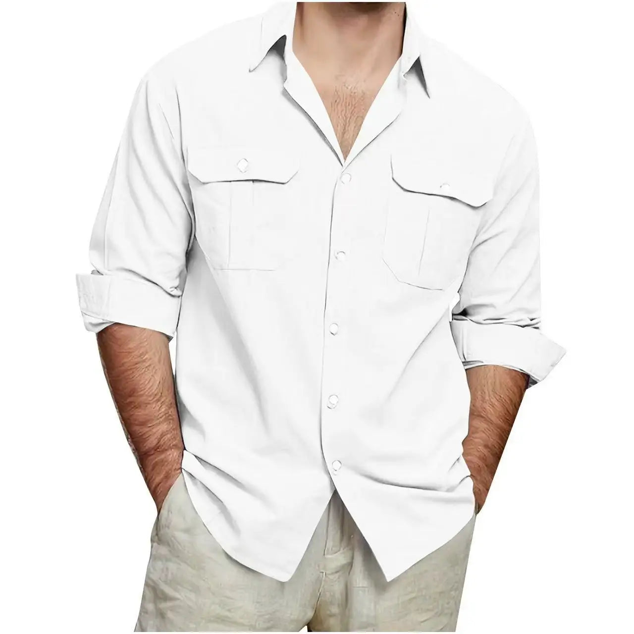Men's Polo Shirt Short Sleeve Button Collar Tees Casual Soft Comfortable Daily Tops
