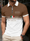 The new men's POLO shirt for summer 2025 is breathable lightweight casual and fashionable with letter prints