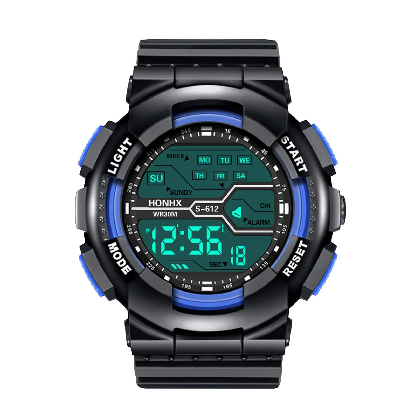 A Variety Of Styles Of Cool Sports Electronic Watches With Four Buttons