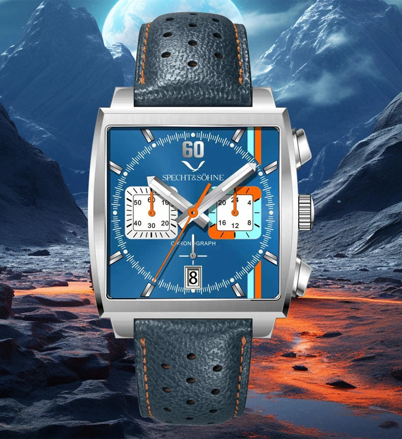 Watches Men 2025 New Hot Watches Luxury Men Quartz Wrist Watch Japan VK64 Chronograph Trendy Sport Waterproof Men's Watch