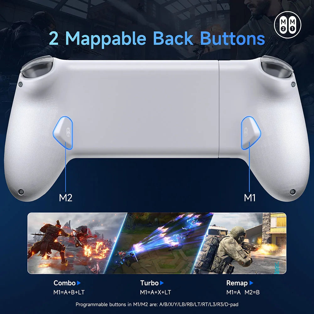 EasySMX M15 Mobile Phone Gamepad Type C Hall Mechanical Controller for Android Phone iPhone 15/16 Cloud Gaming Xbox Game Pass