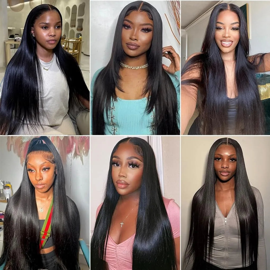 Straight Bundles Human Hair 22 24 26Inches 100% Unprocessed Brazilian Virgin Straight Human Hair Bundles Natural Color Raw Hair