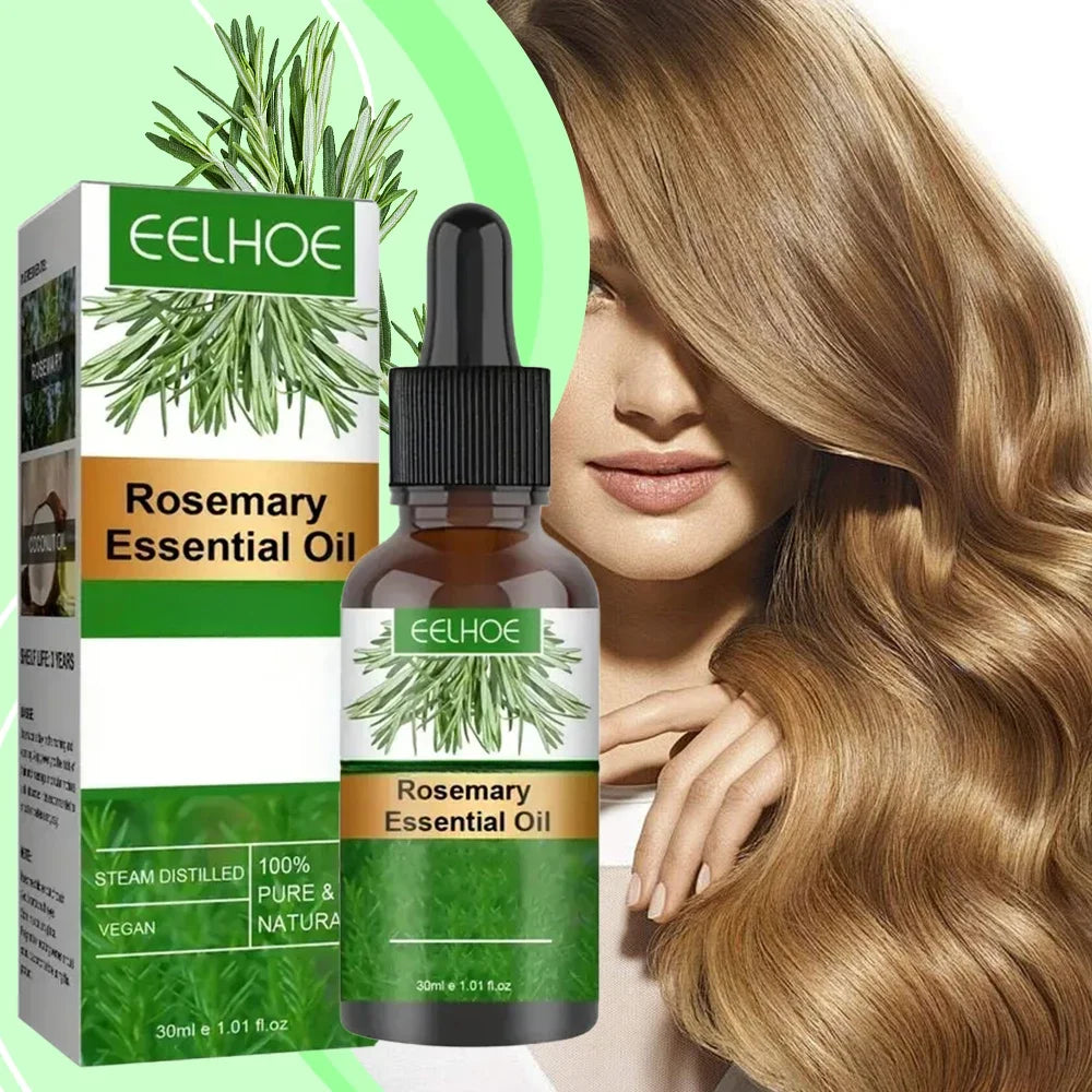 1.01oz Rosemary Hair Essential Oil Long Lasting Lightweight Rosemary Hair Essential Oil for Healthy Hair, with plant squalane