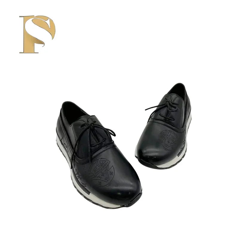 New men's PU dress shoes pattern brand design senior place dress comfortable men's shoes